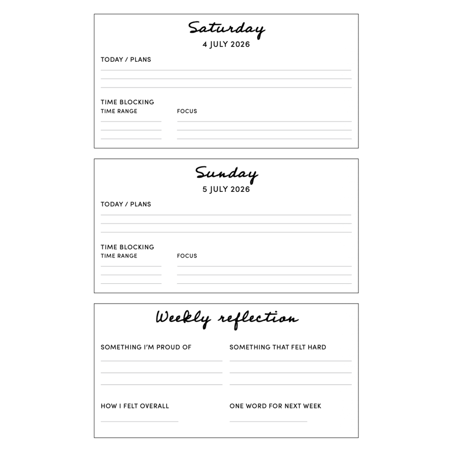 Core Planner | Weekly
