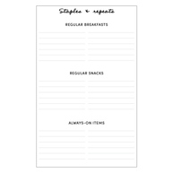 The Meals Insert