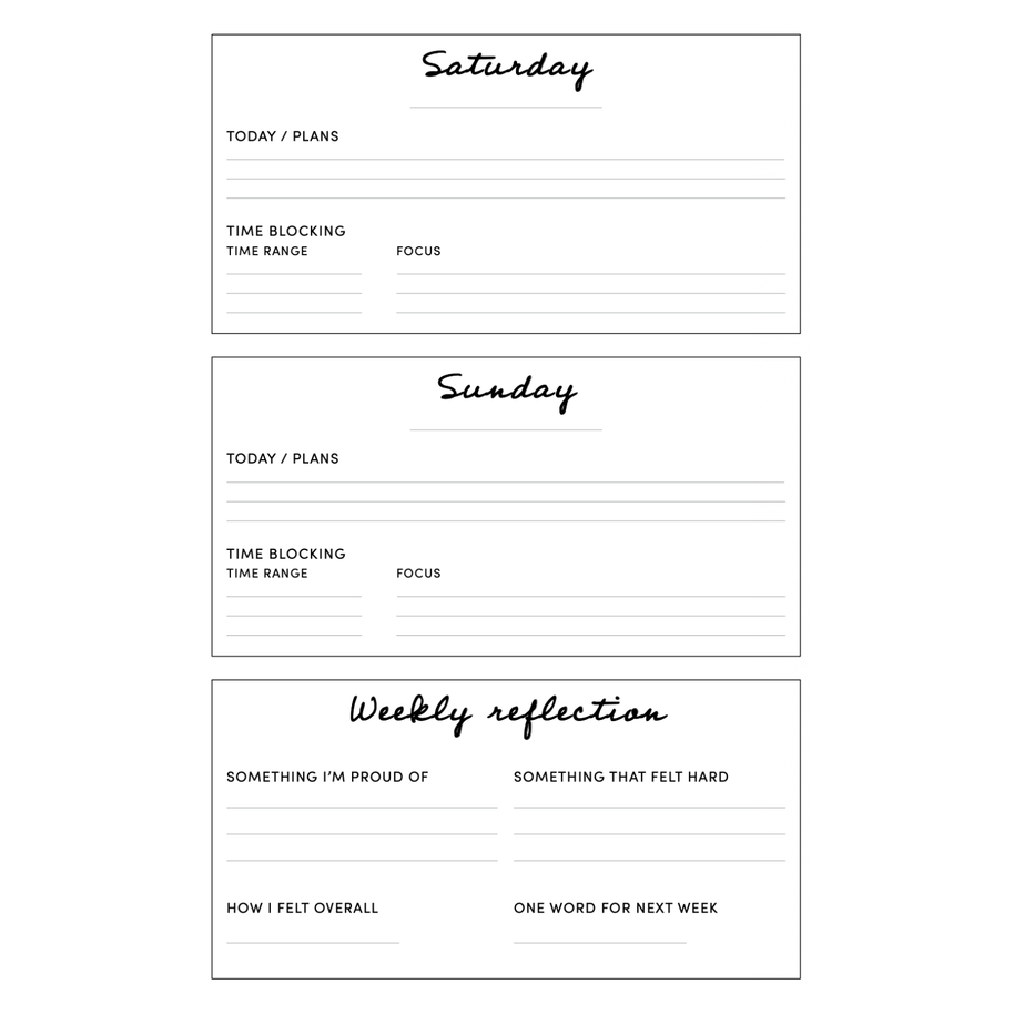 Core Planner | Weekly